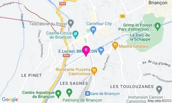Localisation Pizzeria Chalet Edelweiss