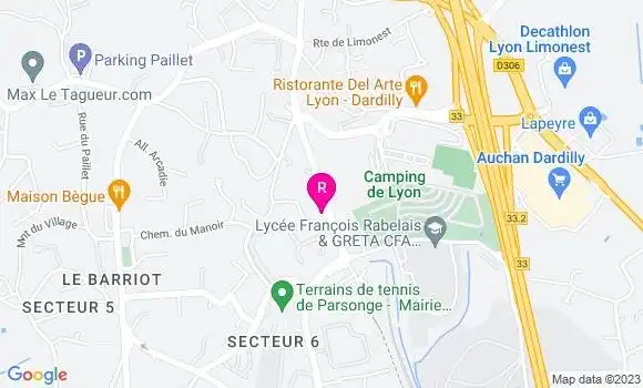 Localisation Pizzeria Le 18