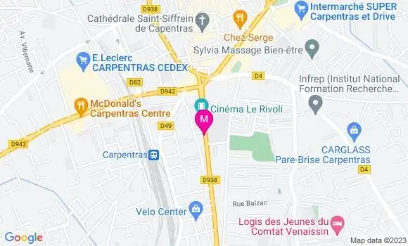 Localisation Restaurant  Kassia Food Carpentras