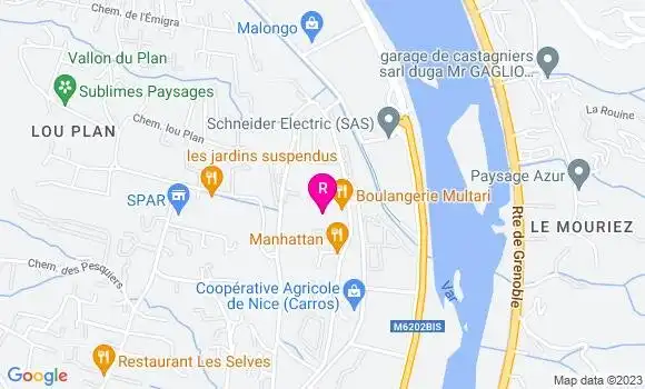 Localisation Restaurant  Boulangerie Multari