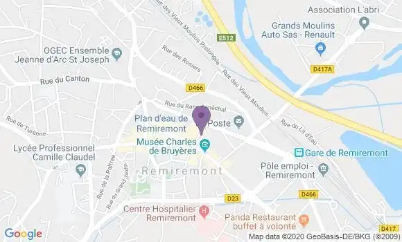 Localisation Restaurant  Le P