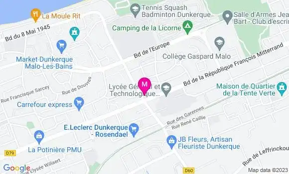 Localisation Restaurant  Friterie Manu
