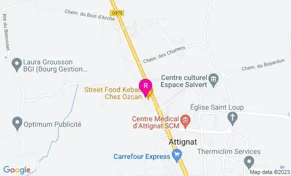 Localisation Kebab Chez Ozcan