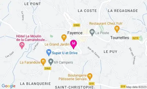 Localisation Restaurant  Le Temple de la Pizza
