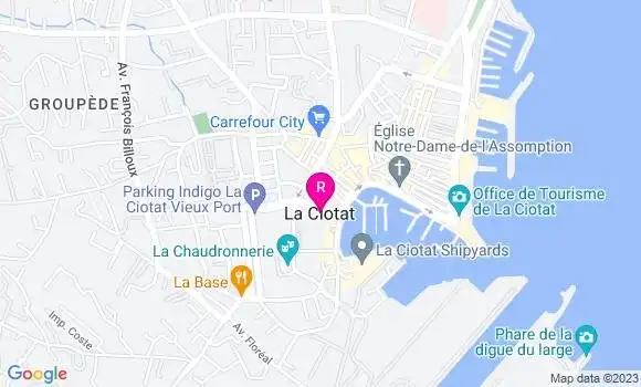 Localisation Restaurant  La Base