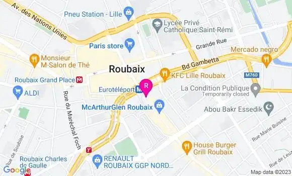 Localisation Restaurant  Belga Queen
