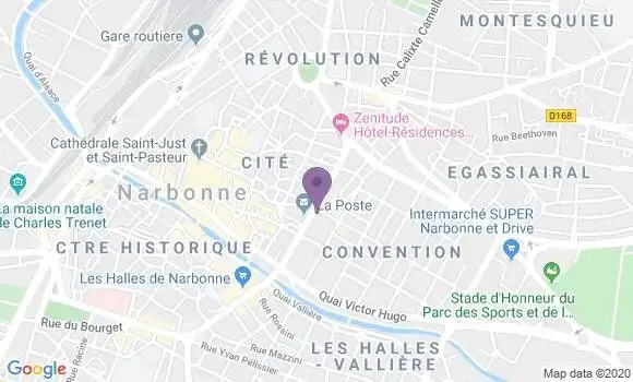 Localisation Café de la Poste