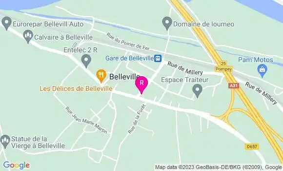 Localisation Restaurant  Le B