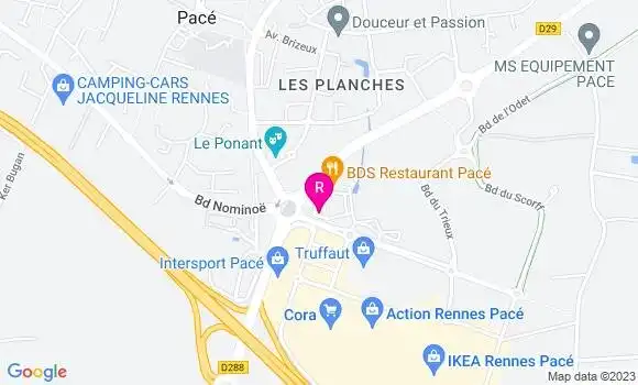 Localisation Fast Food Burger King