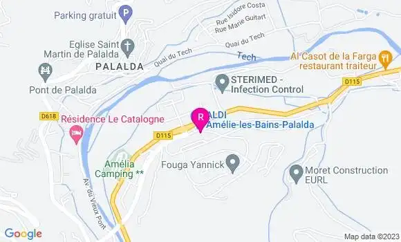Localisation Restaurant  Amélie Pizza