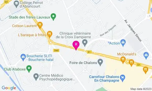 Localisation Pizzeria Chez Jo