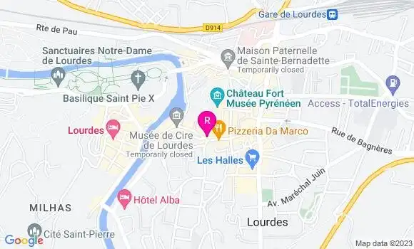 Localisation Pizzeria Le Basilic