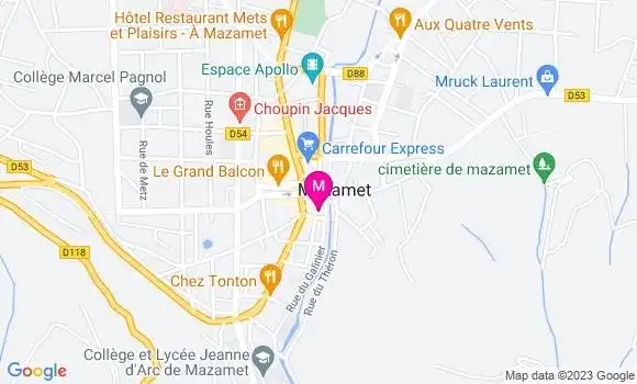 Localisation Crêperie Chez Marius