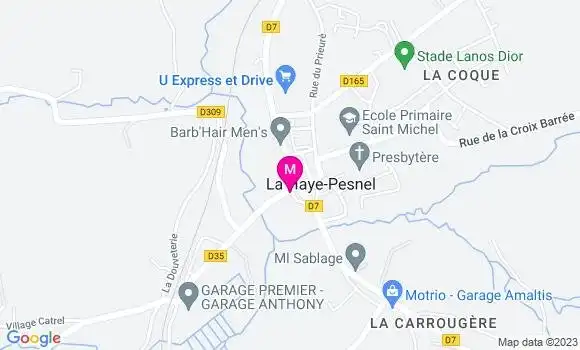 Localisation Pizzeria Au Feu de Bois