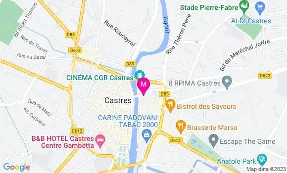 Localisation Restaurant Bar Le Comptoir