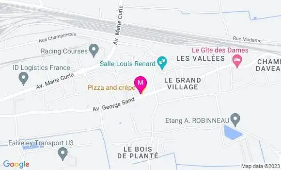 Localisation Pizzeria Pizza and Crêpe