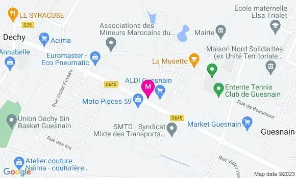 Localisation Restaurant Italien Oasis