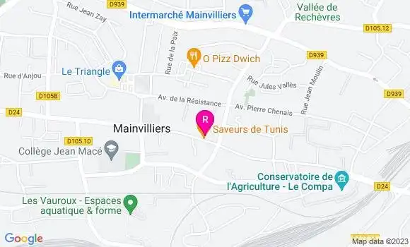Localisation Restaurant  Saveurs de Tunis