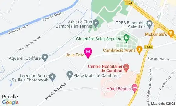 Localisation Restaurant  Jo la Frite