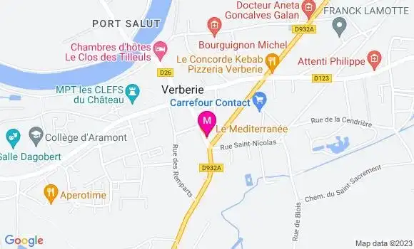 Localisation Restaurant Turc Le Mediterranée