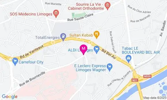 Localisation Sultan Kebab