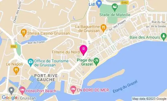 Localisation Restaurant  La Friterie du Nord