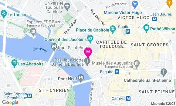 Localisation Restaurant  La Glacerie Toulousaine