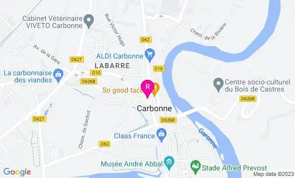 Localisation Pizzeria Chez Max