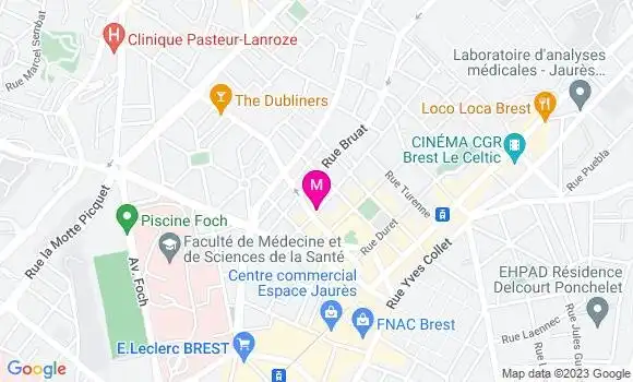 Localisation Restaurant  Le Biorek Brestois