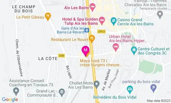 Localisation Pizzeria Mistral Food