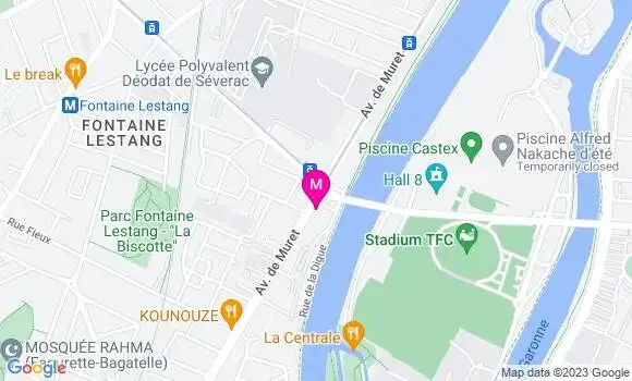Localisation Restaurant  Le Troquet Garonne