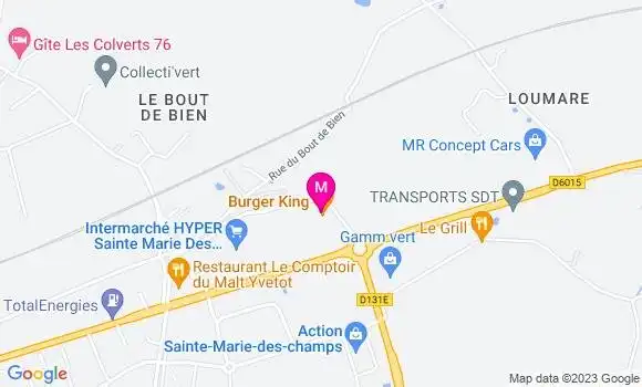 Localisation Restaurant  Burger King