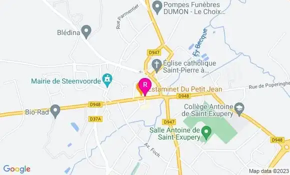 Localisation Pizzeria Pizza City