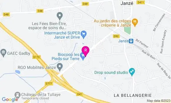 Localisation Pizzeria Domino