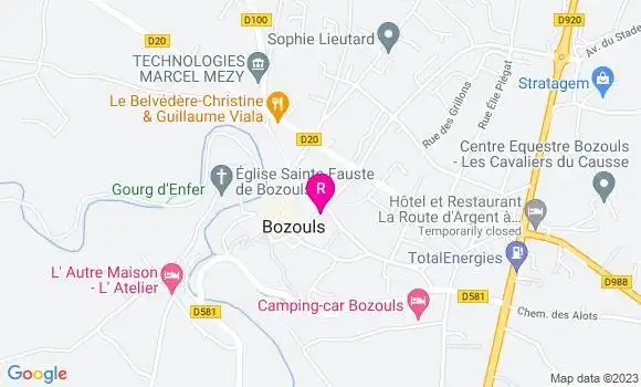 Localisation Pizzeria Del Traouc