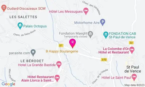 Localisation Restaurant  B Happy