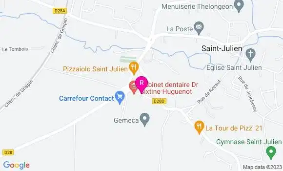 Localisation Restaurant  N