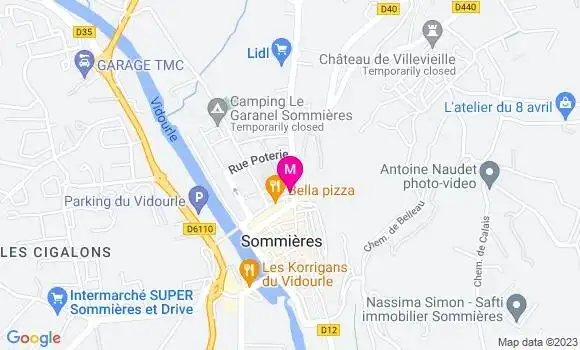 Localisation Restaurant  Glacier des Arts