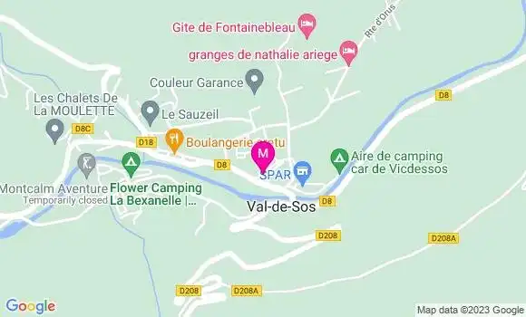 Localisation Pizzeria Snack des Arcades