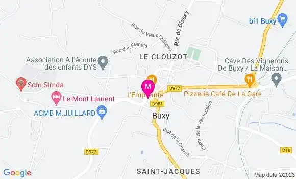 Localisation Pizzeria La Bottega