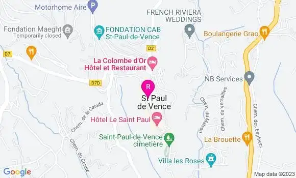 Localisation Pizzeria Un Coeur en Provence
