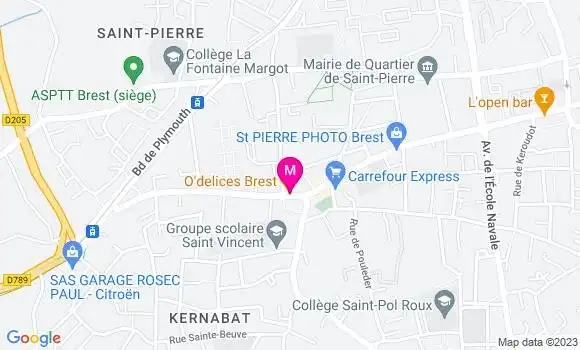 Localisation Restaurant  O