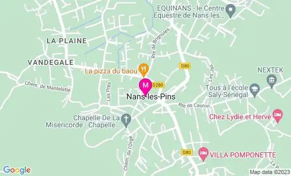 Localisation Restaurant  Le Petit Nans