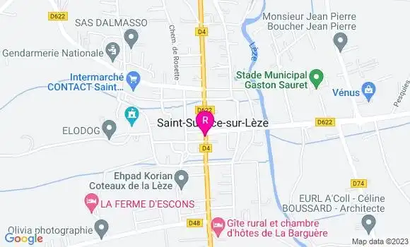 Localisation Pizzeria La Cave a Pizza