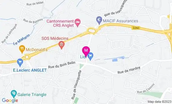 Localisation Restaurant  Hot