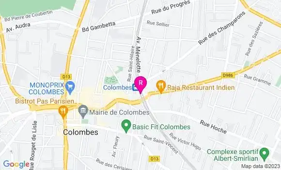 Localisation Restaurant  Café de Marie Blachère