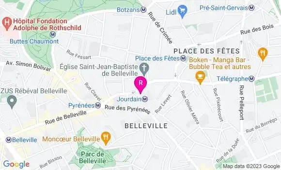 Localisation Restaurant Chinois Zhen Fa