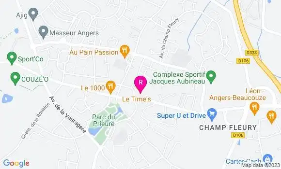 Localisation Restaurant  Le Time