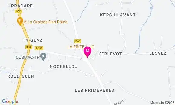 Localisation Restaurant  La Frite a Jo