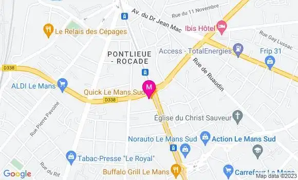 Localisation Fast Food Quick
